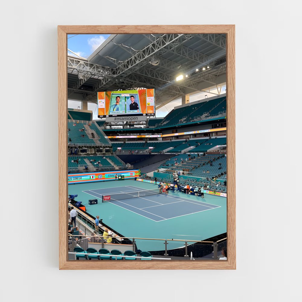 Poster Miami Open Stadium – affiche Tennis (vue 4)